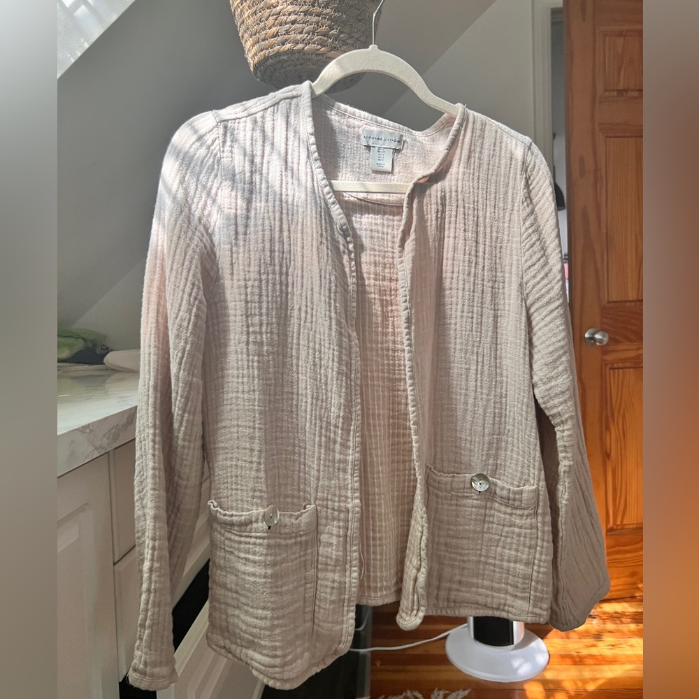 Adrienne Vittadini linen shirt jacket